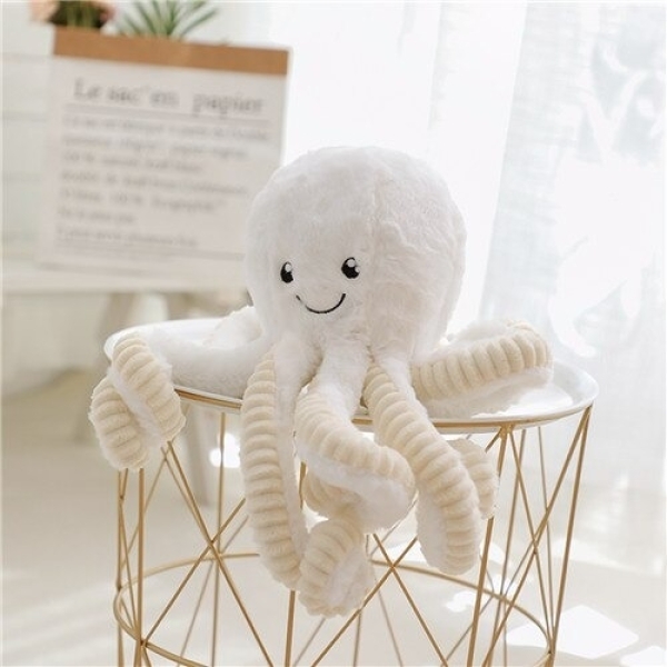 Superleuke witte octopus - knuffel white peluche en forme de poulpe pour enfants variants 0 600x600 1
