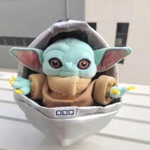 Baby Yoda pluche in zijn wieg Disney pluche Star Wars pluche Grootte: 23cm