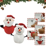 Omkeerbaar sneeuwpop pluche - kerstman pluche a7796c561c033735a2eb6c: Rood
