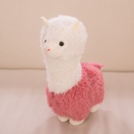 Witte alpaca lama pluche dier Materiaal: katoen