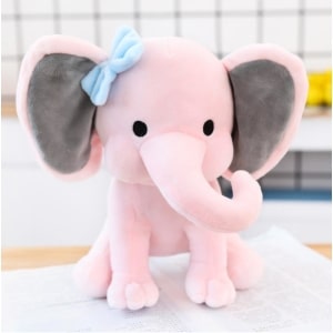 Zacht roze olifant pluche Dierenpluche 87aa0330980ddad2f9e66f: 25cm
