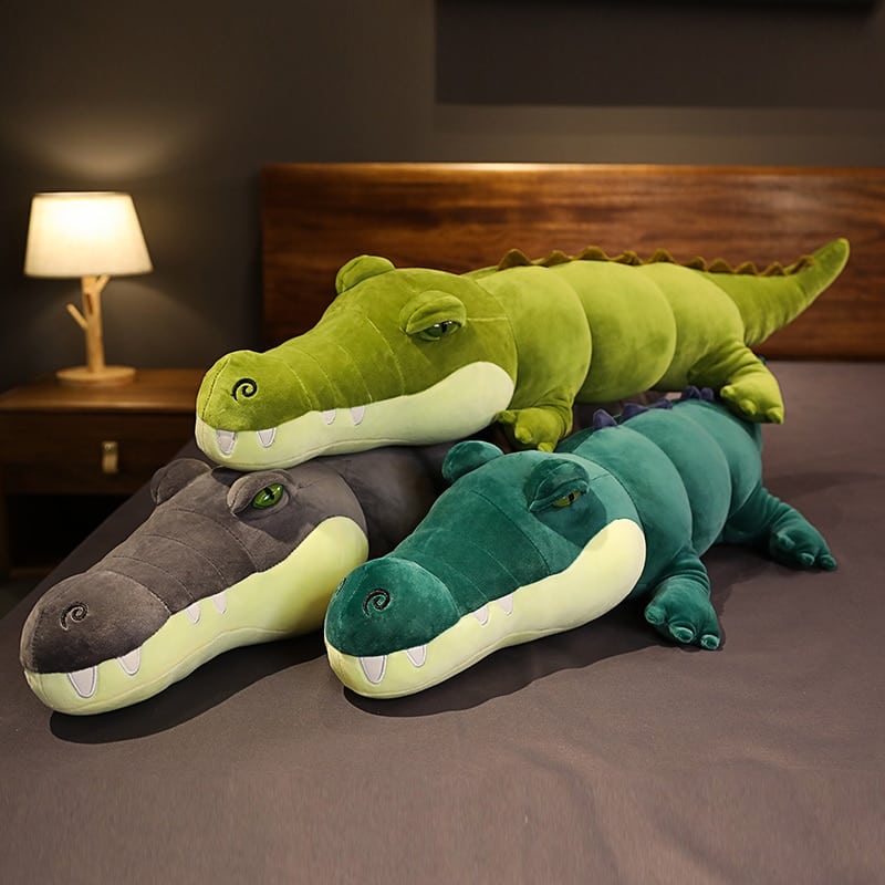 Reuze groene alligator pluche krokodil pluche dieren 87aa0330980ddad2f9e66f: 100cm|80cm
