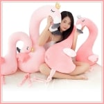 Pluche Kussen Roze Flamingo Pluche Dieren 87aa0330980ddad2f9e66f: 80cm