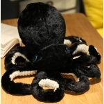 Schattige zwarte octopus pluche Dierenpluche 87aa0330980ddad2f9e66f: 30cm|45cm|65cm|90cm