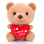 I Love You kawaii teddybeer Valentijnsdag pluche Materiaal: Katoen