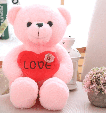 Roze Liefdesbeer Pluche Valentijnsdag 87aa0330980ddad2f9e66f: 40cm|50cm|60cm