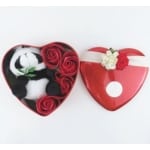 Panda pluche rode doos Valentijnsdag Materiaal: Katoen