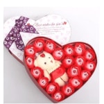 Rode beer pluche liefdesdoos Valentijnsdag Materiaal: Katoen