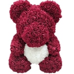 Roze en paarse teddybeer Valentijnsdag pluche Materiaal: Katoen
