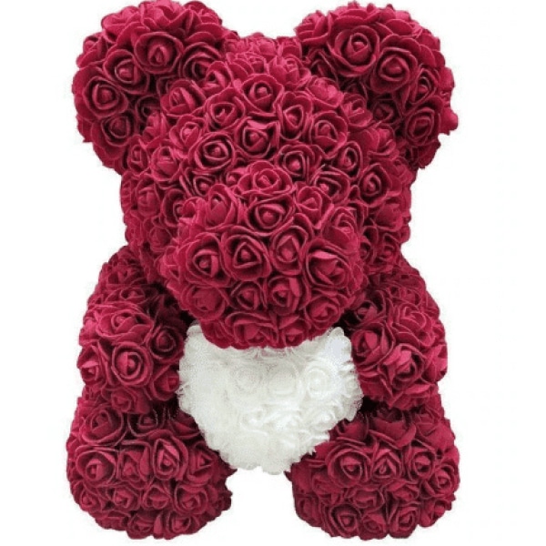 Roze en paarse teddybeer Valentijnsdag pluche Materiaal: Katoen