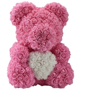 Roze teddybeer Valentijnsdag pluche Materiaal: Katoen
