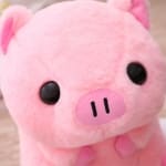 Pluchen babyvarken Speeltje van varkenspluche Materiaal: Katoen