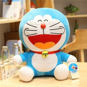 Doraemon pluche met onverschillig gezicht Pluche Dieren Pluche Kat Materiaal: Katoen