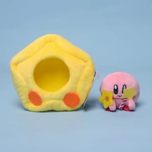 Kirby pluche in zijn gele ster Video game pluche Kirby pluche Materiaal: Katoen