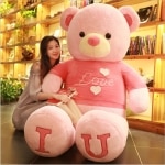 Teddybeer met "Love" T-shirt Valentijnsdag Pluche a7796c561c033735a2eb6c: Bruin|Zwart|Roze|Rood