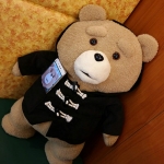 Teddybeer met pak pluche Valentijnsdag a7796c561c033735a2eb6c: Beige|Zwart