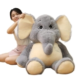 Reuze olifant pluche speelgoed, lange geroffelde oren, grijs olifant pluche speelgoed, knuffelspeelgoed voor kinderen, reusachtig groot duw speelgoed olifant pluche dieren a75a4f63997cee053ca7f1: ongeveer 38cm| ongeveer 58cm| ongeveer 98cm