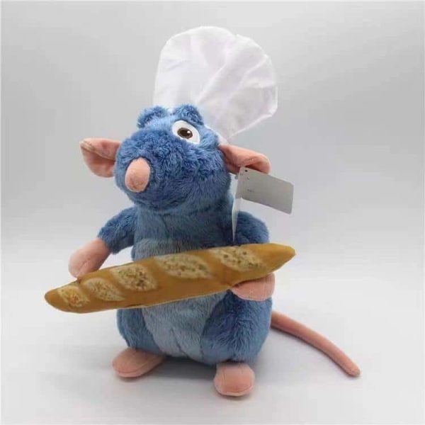 Ratatouille pluche met een broodstok Disney pluche Ratatouille pluche Materiaal: Katoen