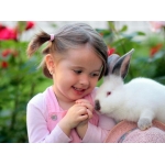Katoen en mousseline baby konijntje knuffel Disney Konijntje knuffel Dieren knuffel Materiaal: Katoen gaasstof