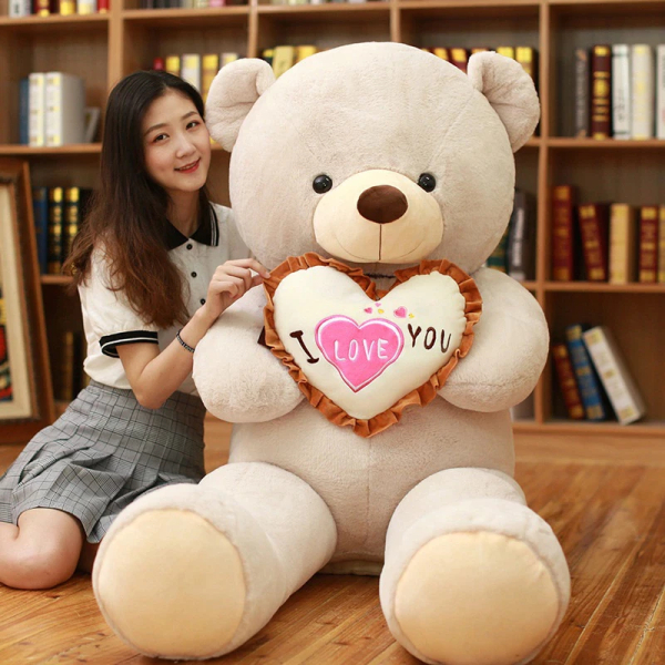 Ik hou van je Teddybeer - knuffel HTB14wEBahrvK1RjSszeq6yObFXap