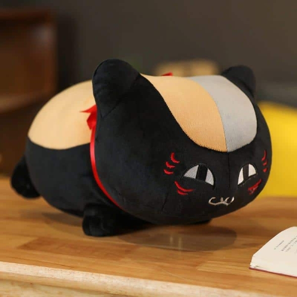 Nyanko Sensei Zwarte Kat Pluche - knuffel nyanko sensei zwarte kat pluche