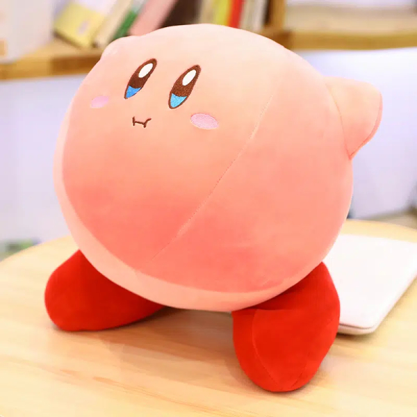 Schattige Kirby pluche met een hoofd voor hoogtes - knuffel schattige kirby pluche met een hoofd voor hoogtes