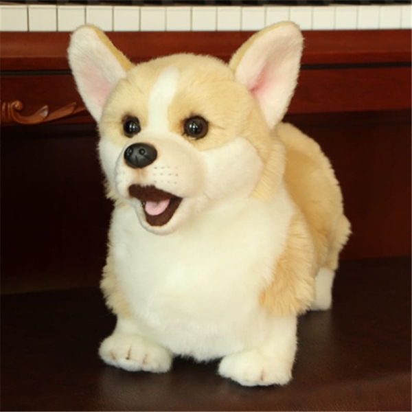 Zacht speelgoed in de vorm van een hond - knuffel zacht speelgoed in de vorm van een hond beige
