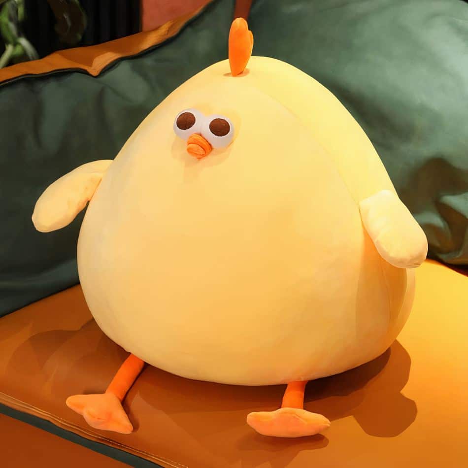 Gele Eend Zacht Pluche Dier,Schattige Pluizige Dieren Eend Speelgoed,Gele Pluche Eend Knuffeldier,Pluche Gele Eend Zacht Vullen Dieren,Grappige Verjaardagscadeaus Voor Kinderen,Kiuiom